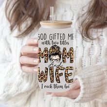 Gift for Mothers Stickers for 16oz Glass Cup UV Transfer Crystal Stickers Waterproof Scratch-Resistant Decorative Crystal Stickers for Tumblers & DIY Glassware Watter Bottles Decoration PVC Stickers