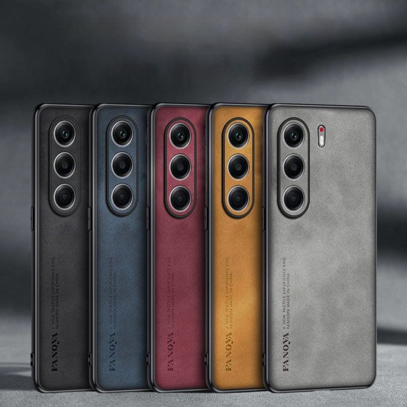 Tecno Camon 40 Pro Cover Premium Sheepskin Leather Phone Case for Tecno Camon 40 Pro 4G/5G Luxury Shockproof Anti-Drop Protective Cover with Anti-Fingerprint & Full Camera Protection Mobile Phone Case