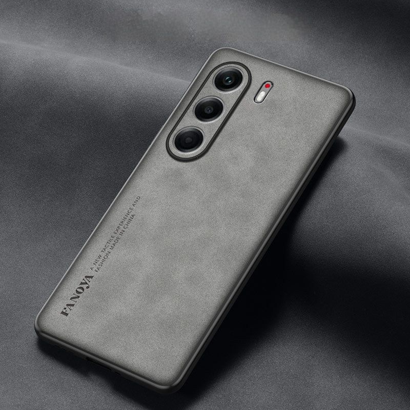 Tecno Camon 40 Pro Cover Premium Sheepskin Leather Phone Case for Tecno Camon 40 Pro 4G/5G Luxury Shockproof Anti-Drop Protective Cover with Anti-Fingerprint & Full Camera Protection Mobile Phone Case