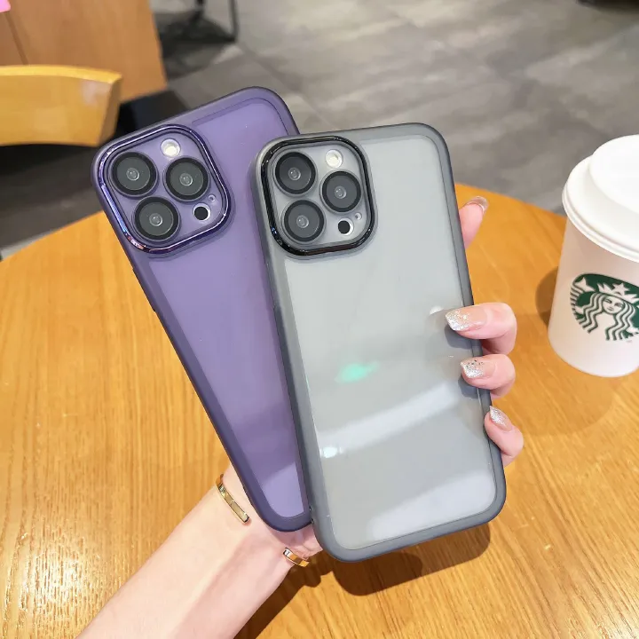 Phone Case for Infinix Hot 60i / Tecno Spark 40C / Smart 10, Soft TPU Protective Cover with Built-in Camera Lens Protector, Shockproof Anti-Drop Full Protection Back Case for Tecno Camon 40 Pro