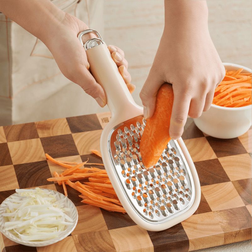 Multi-Function Vegetable Slicer Potato Shredder Vegetable Grater Kitchen Cutter Potato Slicer Household Cooking Tool Cucumber Slicers Radish Cutter with Safety Hand Guard to Protect Your Fingers