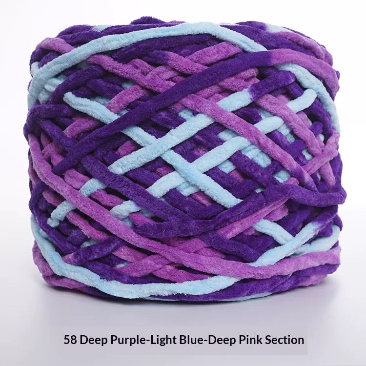 190g Thick Ice Yarn Ball for Crochet and Knitting, Soft DIY Hand Knitting Yarn for Slippers, Scarf, Cushion, Pillow Cover