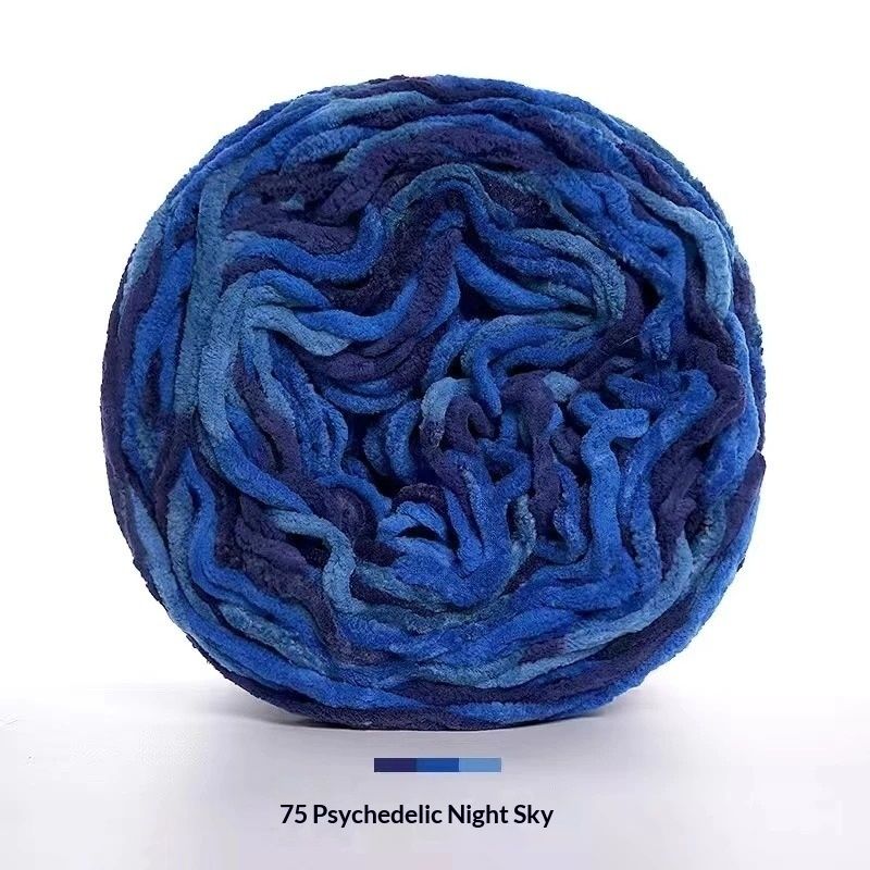 190g Thick Ice Yarn Ball for Crochet and Knitting, Soft DIY Hand Knitting Yarn for Slippers, Scarf, Cushion, Pillow Cover
