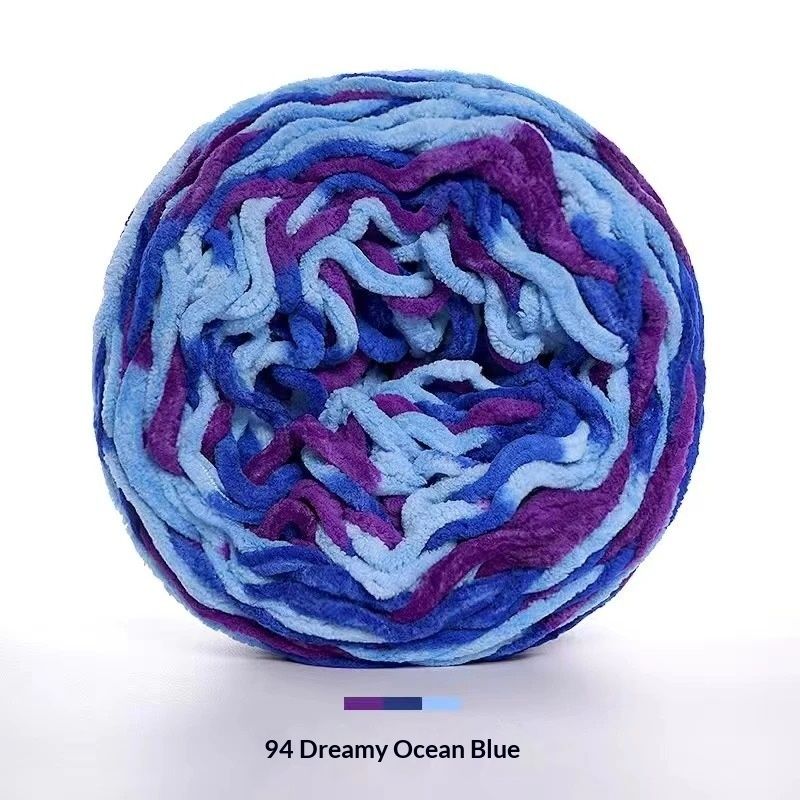 190g Thick Ice Yarn Ball for Crochet and Knitting, Soft DIY Hand Knitting Yarn for Slippers, Scarf, Cushion, Pillow Cover