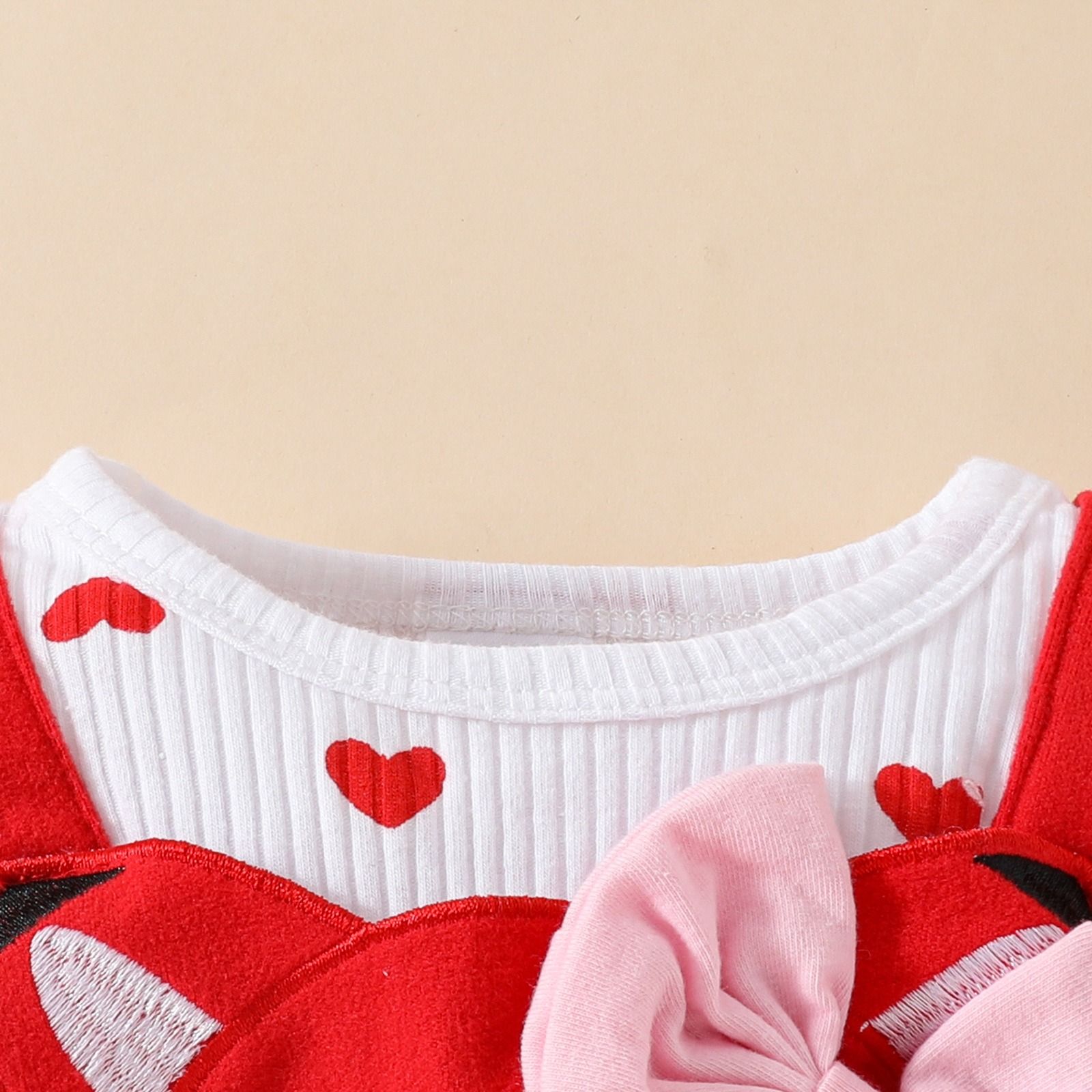 Girls Kids Clothing 3 Piece Set Autumn Winter New Style 0-18 Months Baby Toddler Long Sleeved Romper Pinafore Dress Cute Fox Print Comfortable Breathable Outfit