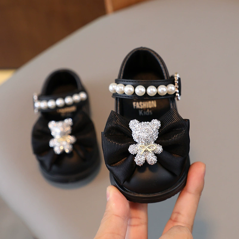 Cute Baby Girls Princess Shoes Soft Sole Toddler First Walker Shoes Kids Square Toe Flats Girl Casual Shoes