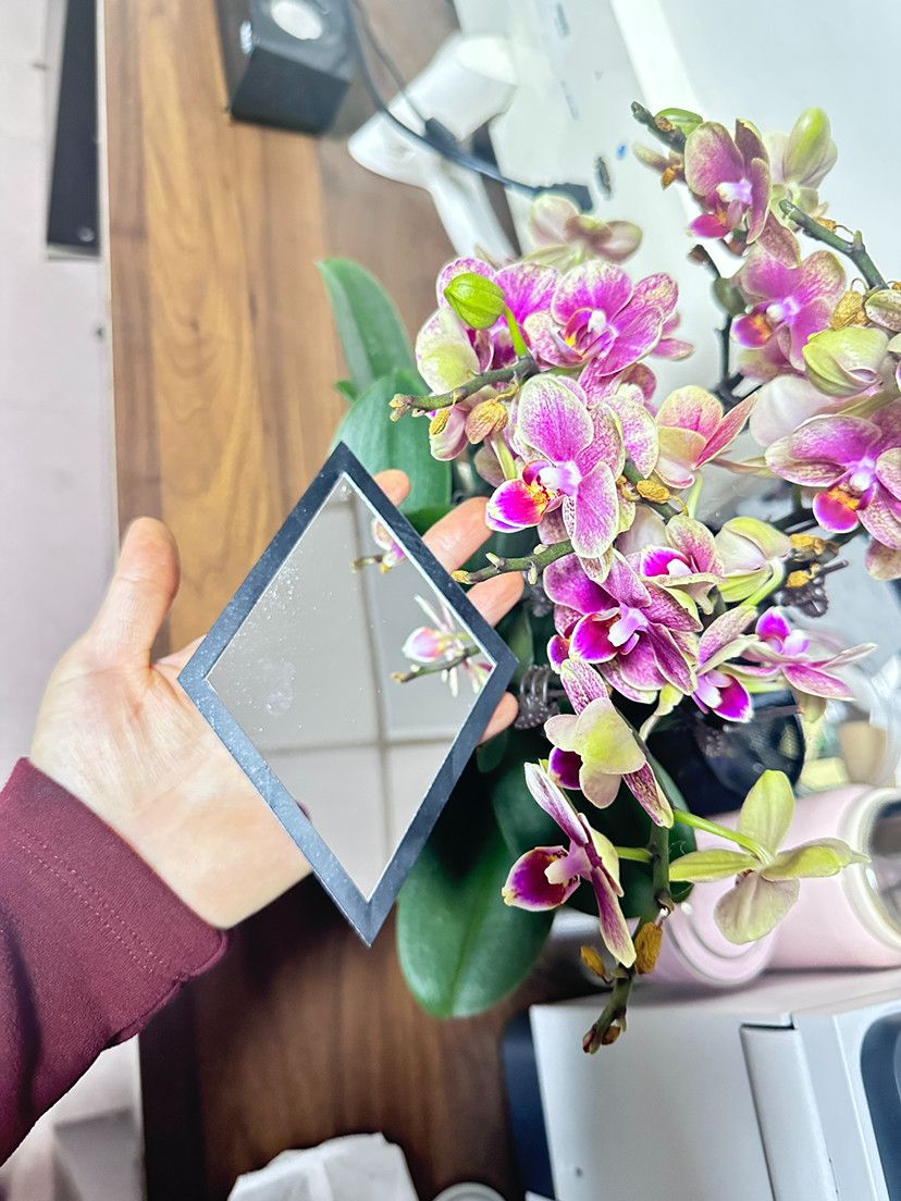 European Retro Rhombus Mirror Wall Sticker Decorative Mirror Wall Hanging  Stickers Living Room Home Wall Decor Home Decor Accents Acrylic Stickers