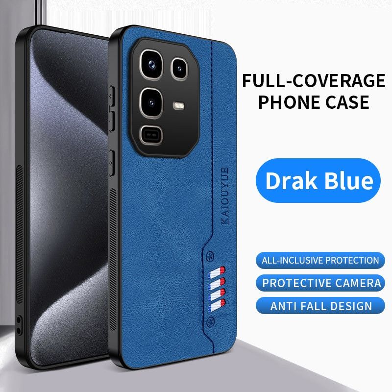 Leather Texture Phone Case for Infinix HOT 60 / Pova 7 / Spark 40 Pro Soft Ribbon Skin Feel Protective Cover Mobile Accessories Cases for Infinix Spark 40C