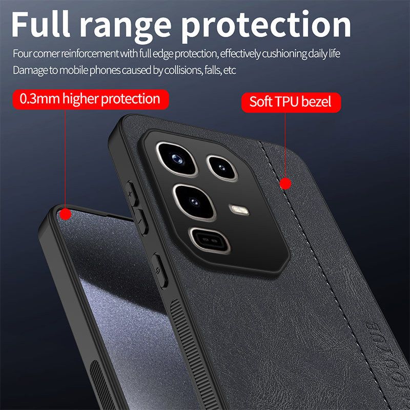 Leather Texture Phone Case for Infinix HOT 60 / Pova 7 / Spark 40 Pro Soft Ribbon Skin Feel Protective Cover Mobile Accessories Cases for Infinix Spark 40C