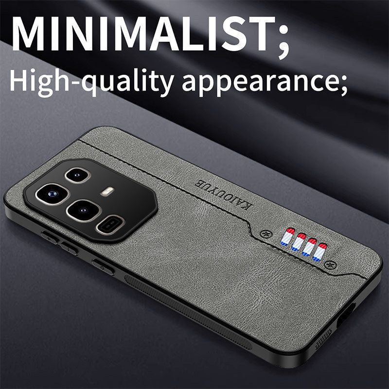 Leather Texture Phone Case for Infinix HOT 60 / Pova 7 / Spark 40 Pro Soft Ribbon Skin Feel Protective Cover Mobile Accessories Cases for Infinix Spark 40C