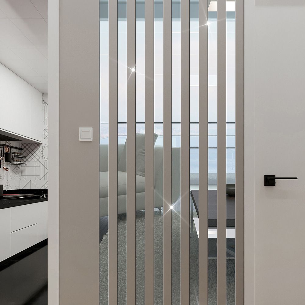 Clearance Sale 10 Pcs Long Strip Acrylic Mirror Wall Stickers Self-Adhesive Ceiling Border Cabinet Corner Decor and Decorative Trim