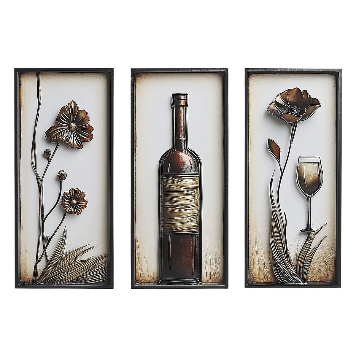 Vintage Vase Self-adhesive PVC Wall Sticker for Living Room Hotel Restaurant Home Wall Decor Flower High-end Style Wall Stickers