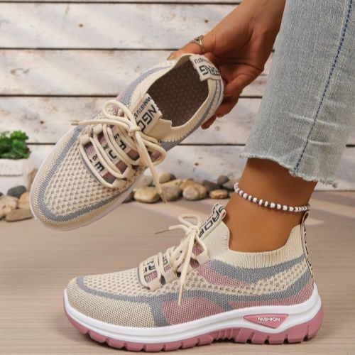 Spring and autumn style women's thick-soled height-Increasing sports shoes non-slip and wear-resistant women's shoes fashionable and versatile casual women's shoes
