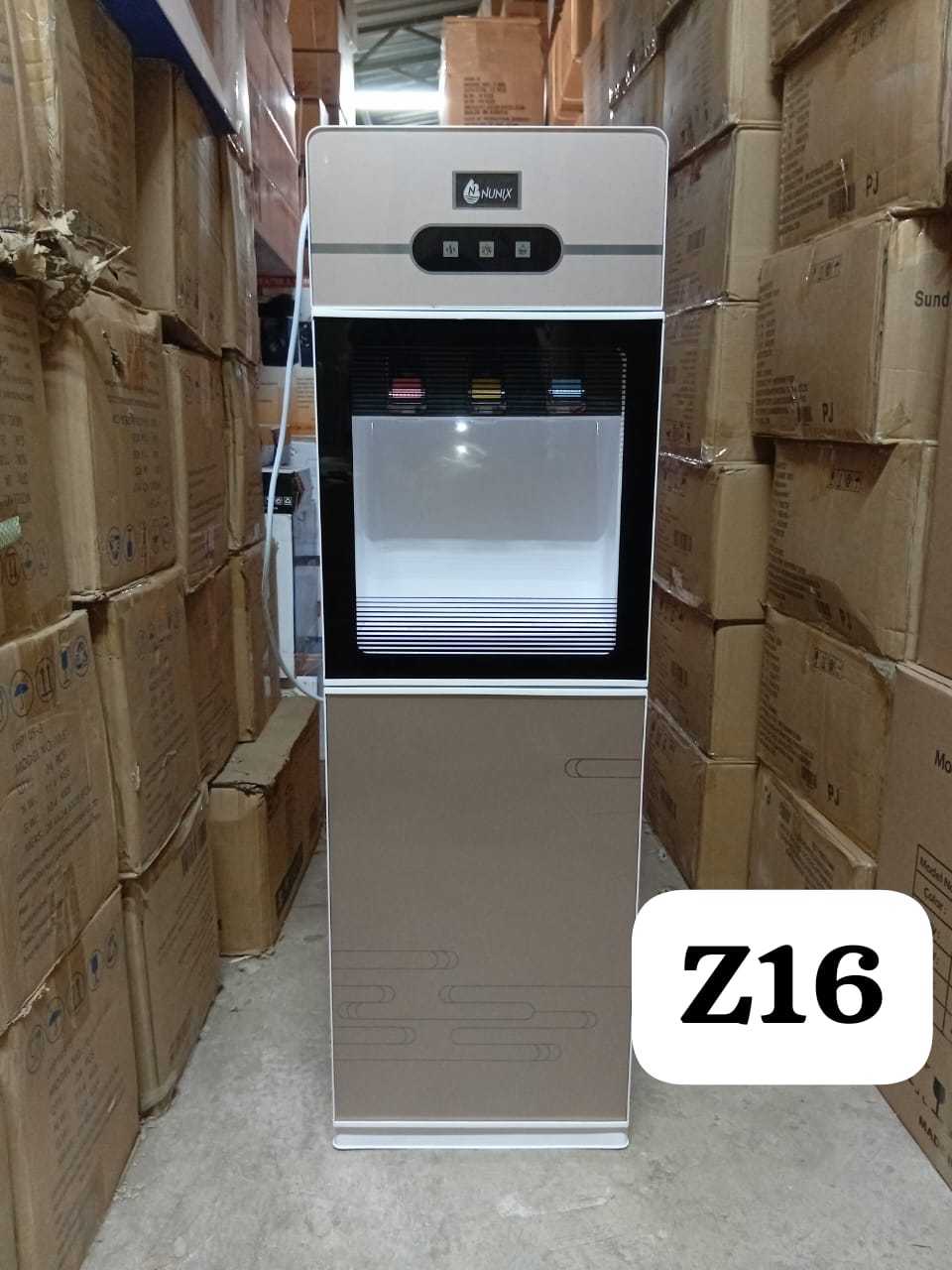 3 tap dispenser.It comes in a lightweight design and has taps for Normal Cold and Hot Water.  Easy to clean and maintain with its easy-to-use design, it is efficient and durable.