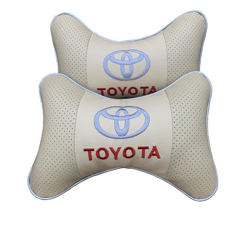 Toyota Seat Covers & Accessories Car Four Seasons General Car Head Pillow Neck Pillow Car Seat Supplies Interior Comfort Pillow Pair For Loading