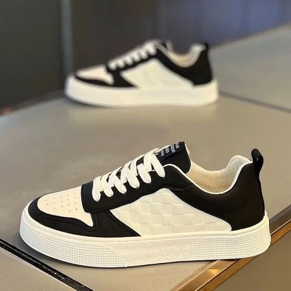 Men's Breathable Small White Shoes Sports Casual Commuter Flat Shoes  Skateboarding
