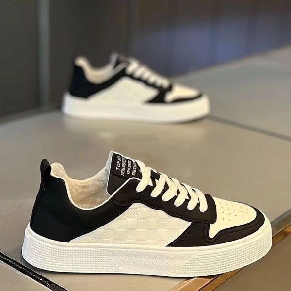 Men's Breathable Small White Shoes Sports Casual Commuter Flat Shoes  Skateboarding