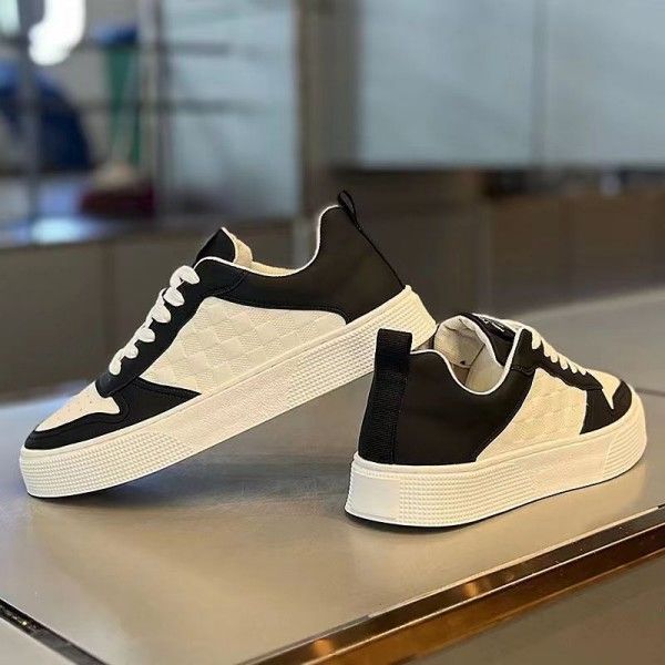 Men's Breathable Small White Shoes Sports Casual Commuter Flat Shoes  Skateboarding