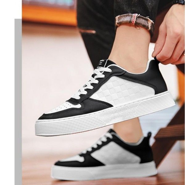 Men's Breathable Small White Shoes Sports Casual Commuter Flat Shoes  Skateboarding