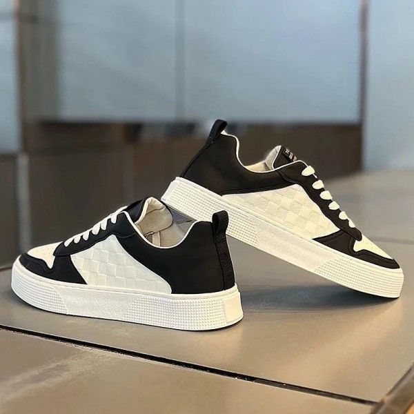 Men's Breathable Small White Shoes Sports Casual Commuter Flat Shoes  Skateboarding
