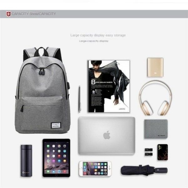 Men's Large Capacity Oxford Cloth Backpack School Travel Computer Bag Fashion Backpacks
