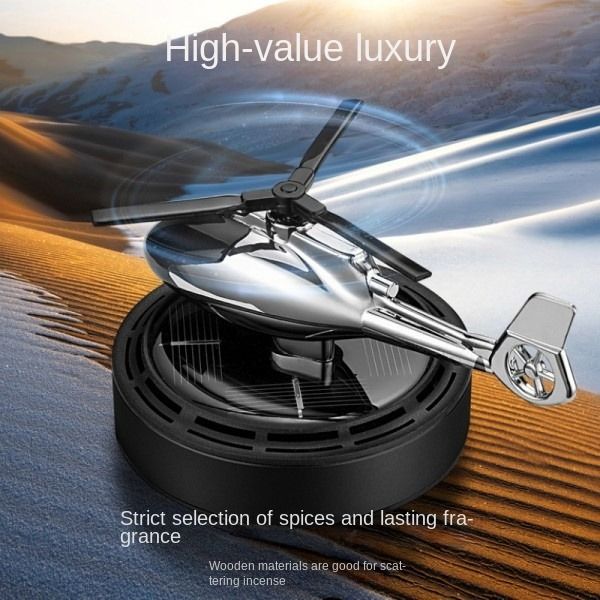 Solar Airplane Car Aromatherapy Meet The Light Rotating Fragrance To Remove The Smell Of Automotive Supplies Air Fresheners