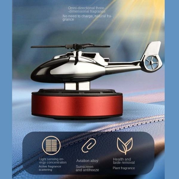 Solar Airplane Car Aromatherapy Meet The Light Rotating Fragrance To Remove The Smell Of Automotive Supplies Air Fresheners