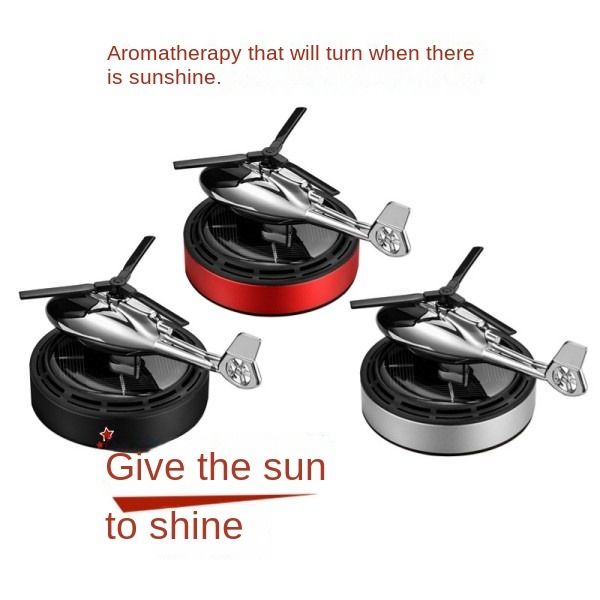Solar Airplane Car Aromatherapy Meet The Light Rotating Fragrance To Remove The Smell Of Automotive Supplies Air Fresheners