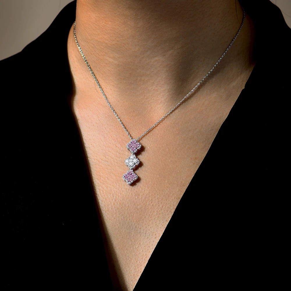 Necklaces for Women Full D Color Moissanite 925 Sterling Silver Pendant Classic Engagement Wedding Fine Jewelry