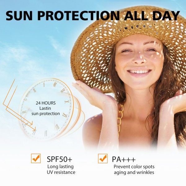 Spf50+ Facial Sunblock Quick Film Forming Uniform Skin Tone Refreshing Non-Sticky Protection Stick Sunscreens