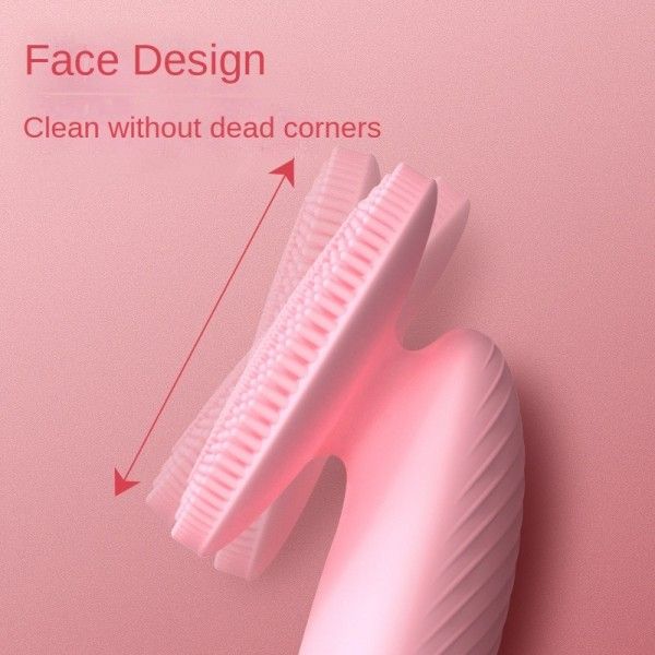 Ultrasonic Vibration Massage Electric Facial Cleanser Silicone Multi-Functional Pore Cleaning Cleanser Facial Cleansing Brushes