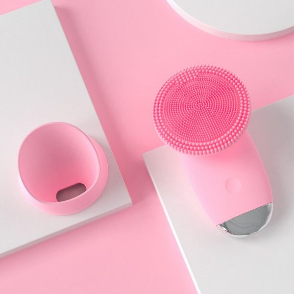 Ultrasonic Vibration Massage Electric Facial Cleanser Silicone Multi-Functional Pore Cleaning Cleanser Facial Cleansing Brushes
