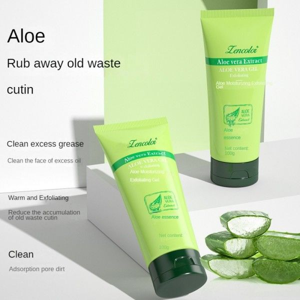 Aloe Vera Exfoliating Gel Deep Cleansing Face Gentle Exfoliating Body ScrubPolishes & Scrubs