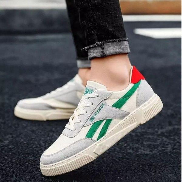Men's Synthetic Leather Wear-Resistant Canvas Leisure Student Sports Shoes