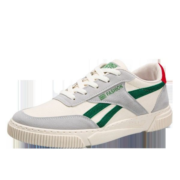Men's Synthetic Leather Wear-Resistant Canvas Leisure Student Sports Shoes