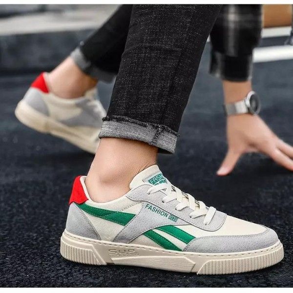 Men's Synthetic Leather Wear-Resistant Canvas Leisure Student Sports Shoes