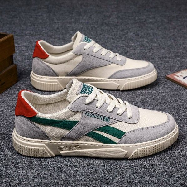 Men's Synthetic Leather Wear-Resistant Canvas Leisure Student Sports Shoes