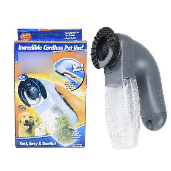 Electric Pet Hair Suction Portable Massage Cleaning Vacuum Cleaner Brush  Dusting