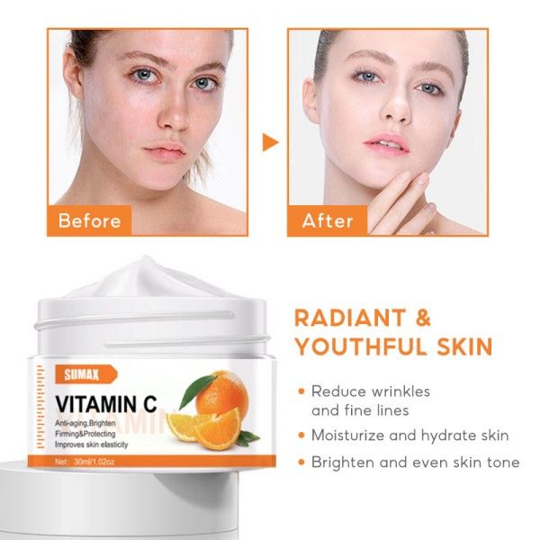 Pure English Package Vc Plain Moisturizing Orange Cream 30ml  Creams & Moisturizers