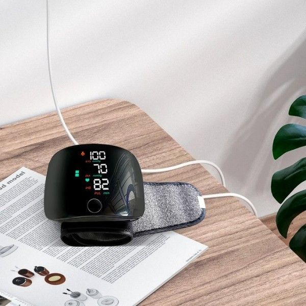 Automatic electronic intelligent manometer multifunctional English pulse detection wrist sphygmomanometer Health Tests