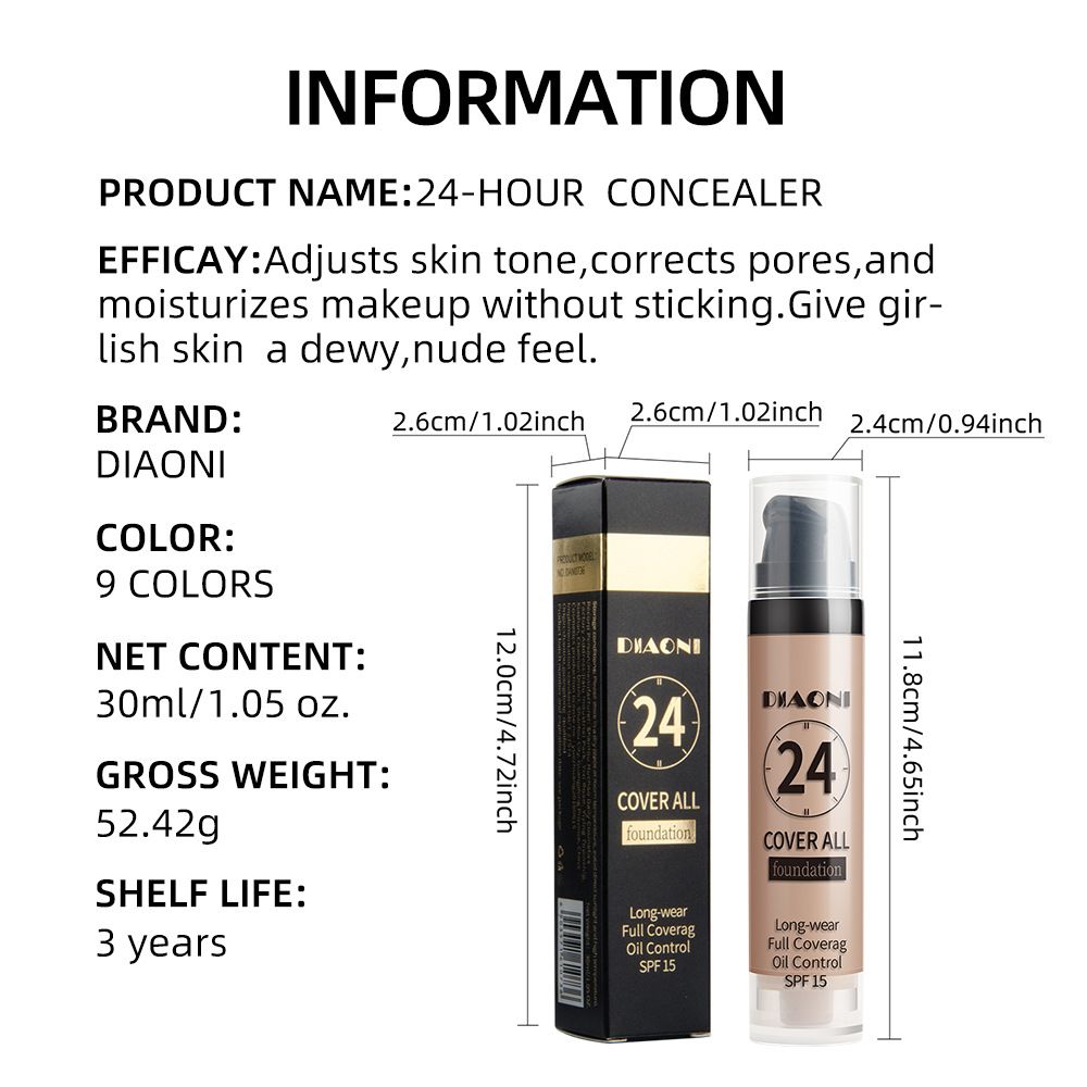 24h Moisturizing Bb Cream Brightening Skin Tone Concealer Foundation  Primers
