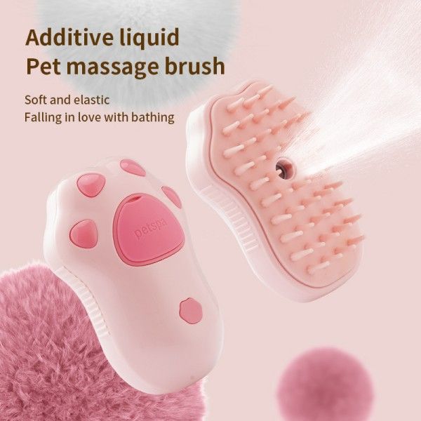 Electric Cat Claw One-Touch Spray Hair Comb Cat And Dog Anti-Flying Hair Massage Comb