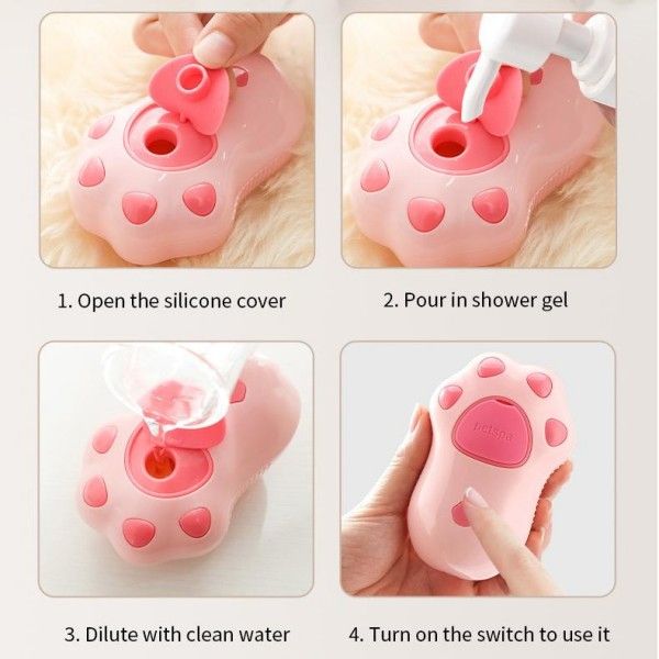 Electric Cat Claw One-Touch Spray Hair Comb Cat And Dog Anti-Flying Hair Massage Comb