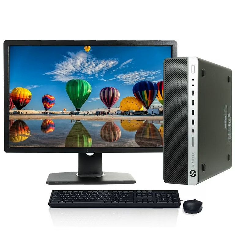 {Complete Set with 19'' monitor,mouse and keyboard } Refurbished HP Compaq 6300 Dual Core - 4th gen 8GB RAM, 500GB HDD-2.4GHz Desktop computer