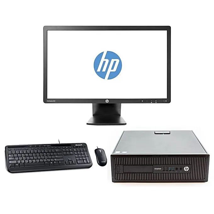 {Complete Set with 19'' monitor,mouse and keyboard } Refurbished HP Compaq 6300 Dual Core - 4th gen 8GB RAM, 500GB HDD-2.4GHz Desktop computer