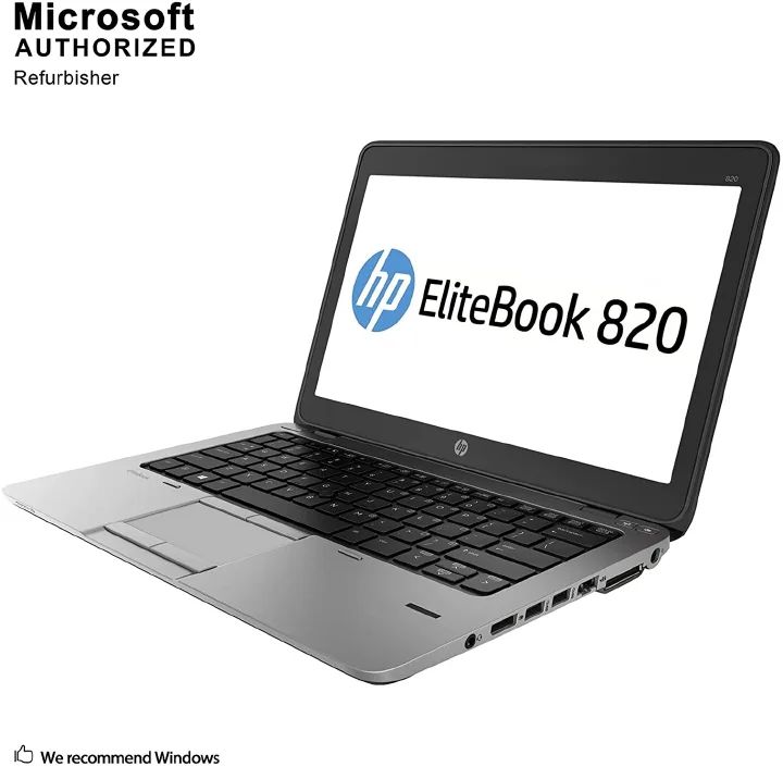 Refurbished Hp Elitebook 820 G1 Laptop - Intel Core i5 4th- 8GB Ram 512GB SSD Rom - 12.5 Inch Notebook Ultrabook Windows 11 computer