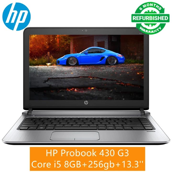 (i5+8GB+500GB+Free Mouse+Flasdisk)Refurbished Hp Probook 430 G3 Laptop i5 6th 8GB RAM 500GB HDD ROM 13.3" Windows 11 Notebook Bluetooth Webcam refurbished hp laptops