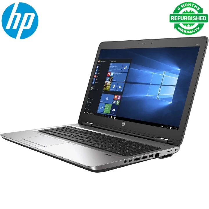 Hp Probook 650 G2 - Core i5 6th Gen - 8GB RAM - 256GB SSD - 15.6" 2.4Ghz- 3.30Ghz Processor  LED Backlit  Bluetooth Webcam Laptop - Refurbished Notebook - Windows 11 Refurbished Laptop