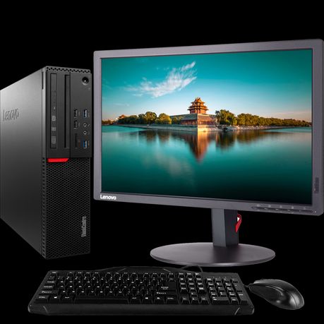 Lenovo ThinkCenter 10B1 Desktop +17" Screen 4GB+500GB Fullset Computer Refurbished lenovo Computer Windows 11