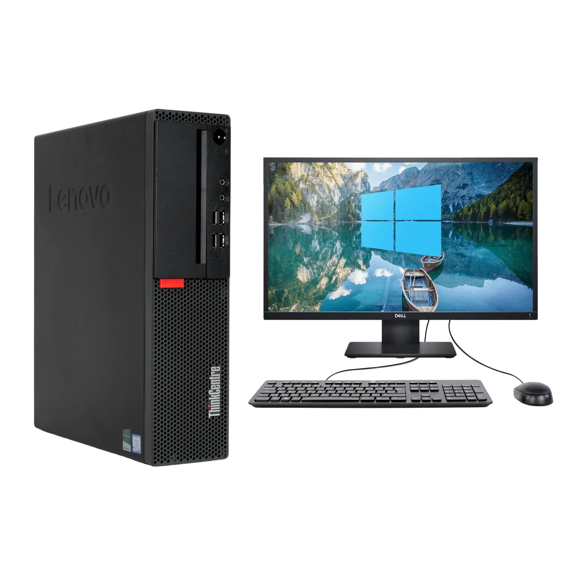 Lenovo ThinkCenter 10B1 Desktop +17" Screen 4GB+500GB Fullset Computer Refurbished lenovo Computer Windows 11